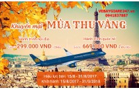 Chào thu sang đón vé tốt  với "Mùa thu vàng"  của Vietnam Airlines